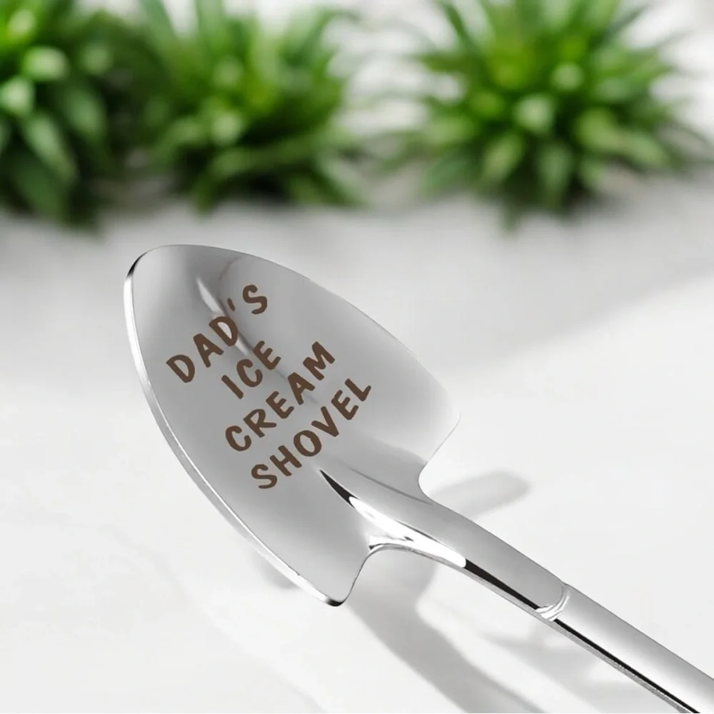 Dad’s Ice Cream Shovel Stainless Steel Spoon, NWT